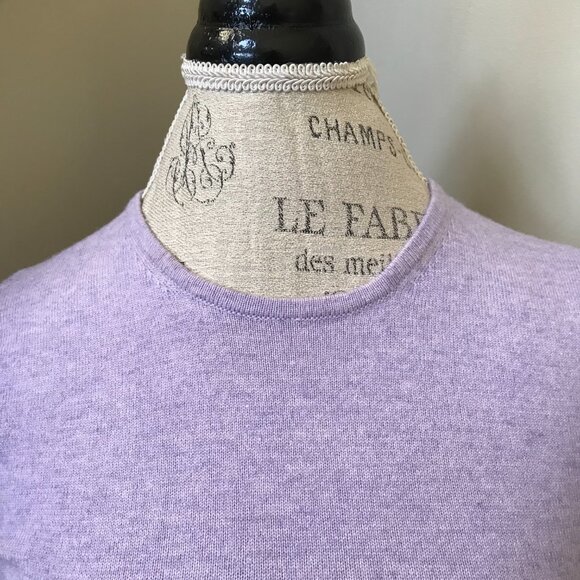 Charlotte Brody Perfect Crew Neck Sweater Womens XS Purple Long Sleeve Pullover - Picture 5 of 12